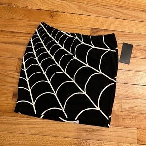 Kreepsville 666 spiderweb mini skirt